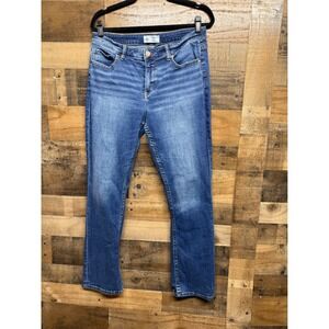 BKE Gabby Curvy Fit High Rise Tailored Bootcut Jeans Blue 29x31.5